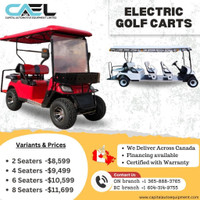 Brand New 2024 CAEL Golf carts Electric 2,4,6,8 seaters