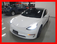2020 TESLA MODEL 3 CARFAX VERIFIED, CLEAN TITLE 98,000KM AUTOMATIC TRANSMISSION WHITE EXTERIOR ON BL... (image 2)