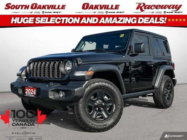 2024 Jeep Wrangler SPORT | APPLE CARPLAY | BACKUP CAM | LOW KMS in Cars & Trucks in Oakville / Halton Region