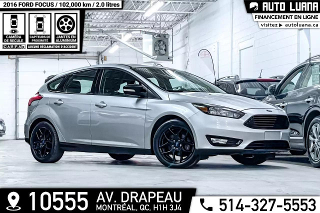 2016 FORD Focus SE CAMERA RECUL/MAGS/VOLANT CHAUFFANT/102,000km in Cars & Trucks in City of Montréal
