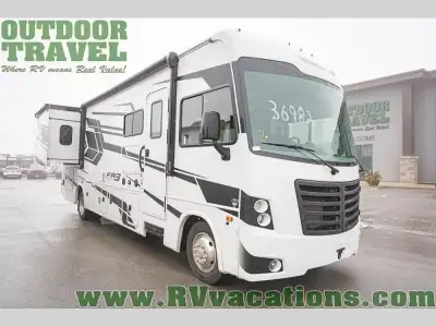 Forest River FR3 Class A gas motorhome 30DS highlights: Separated Bathroom 40in.in. LED 12V TV Power...