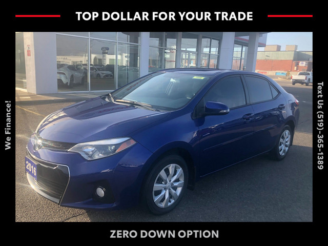 2016 Toyota Corolla S S--HEATED CLOTH--PADDLE SHIFT in Cars & Trucks in Chatham-Kent