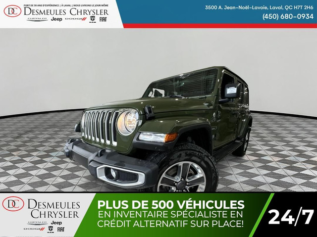 2021 Jeep Wrangler Unlimited Sahara 4X4 Uconnect Navigation Came in Cars & Trucks in Laval / North Shore