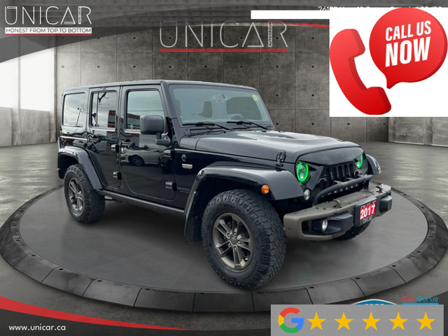 2017 Jeep Wrangler No Accidents 75 Anniversary Unlimited Nav Lea in Cars & Trucks in Markham / York Region