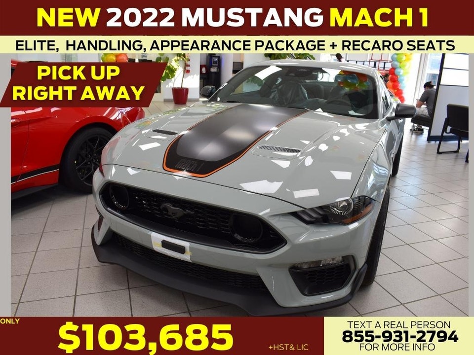  2022 Ford Mustang MACH 1| RECARO SEATS| HANDLING PACKAGE| APP PACKAGE