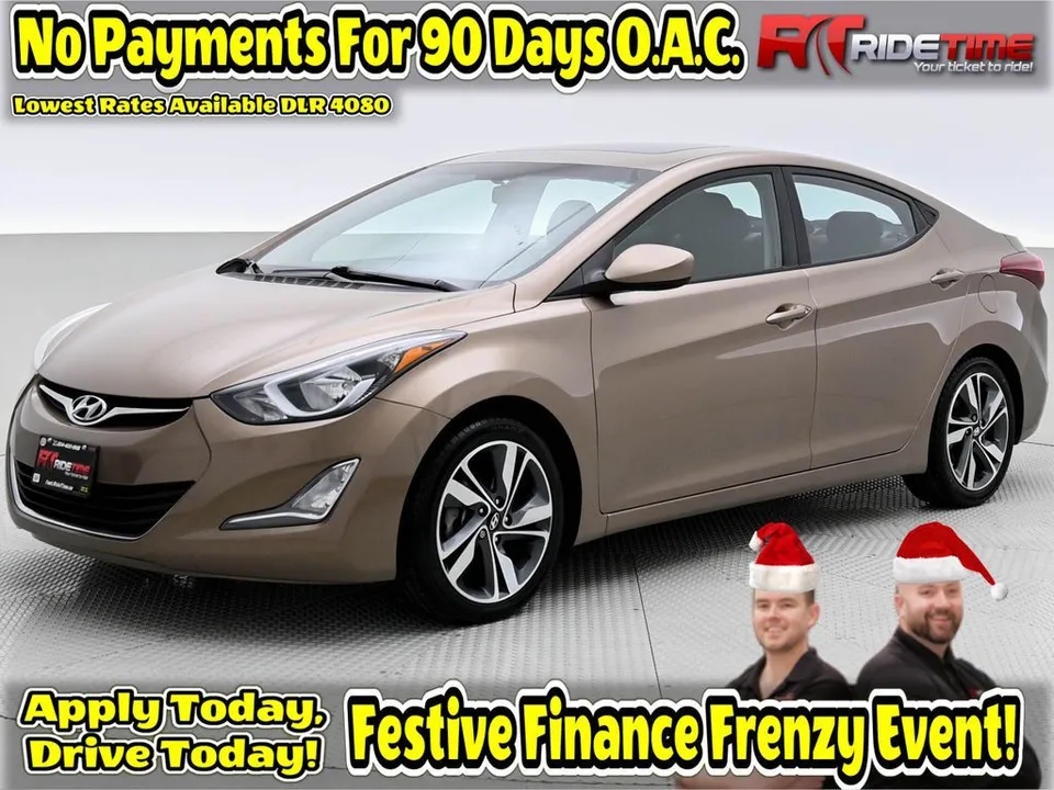 2016 Hyundai Elantra GLS - Sunroof, Alloy Wheels, Automatic, Bac