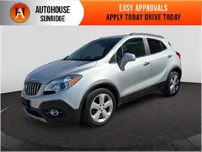 2015 Buick Encore with 91713 KMS. LEATHER, BACK UP CAMERA, BLUETOOTH, USB/AUX, POWER WINDOWS LOCK SE...