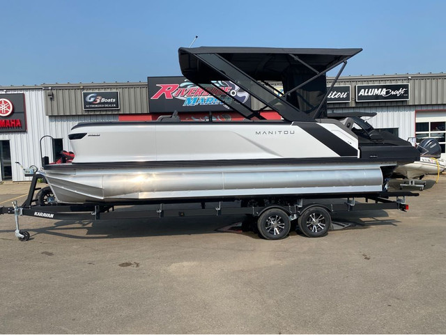 2024 Manitou 22 CRUISE SWITCHBACK PKG ROTAX 150 TRAILER in Powerboats & Motorboats in St. Albert - Image 2