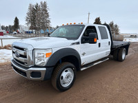 2015 Ford F550 CrewCab 4x4 Flat Deck/DIESEL/9FT BED/MORE