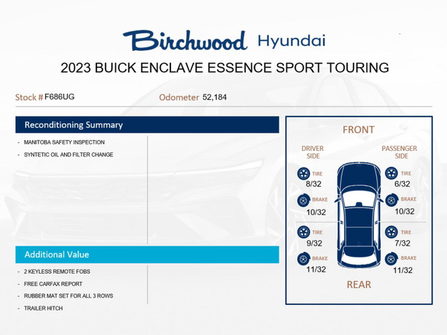 2023 Buick Enclave Essence Essence Sport Touring | Clean CARFAX  in Cars & Trucks in Winnipeg - Image 2