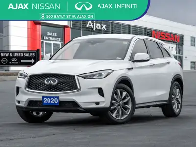 2020 INFINITI QX50 PURE Lunar White 2.0L I4 PDI Turbocharged DOHC 16V LEV3-ULEV70 268hp AWD CVT 4D S...