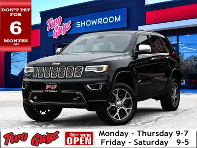 2019 Jeep Grand Cherokee Overland Diamond Black Crystal Pearlcoat *REMOTE START*, *PANORAMIC ROOF*,...