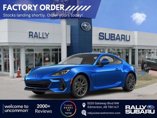 2024 Subaru BRZ Sport-tech - AVAILABLE TO FACTORY ORDER!! in Cars & Trucks in Edmonton