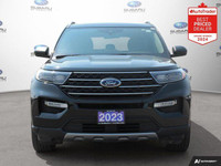 New Price! Odometer is 7028 kilometers below market average! Agate Black Metallic 2023 Ford Explorer... (image 7)