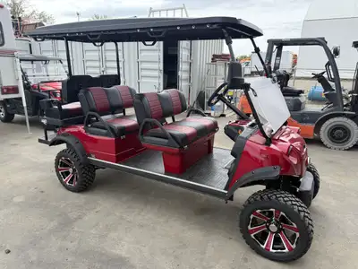 The 2025 HDK Forester 6+ in white with brown seats is a premium all-electric utility vehicle designe...