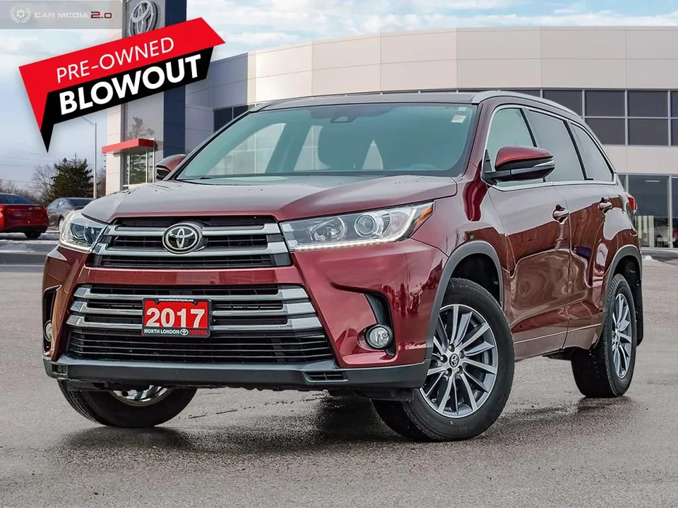 2017 Toyota Highlander XLE FULLY LOADED AND NO ACCIDENT