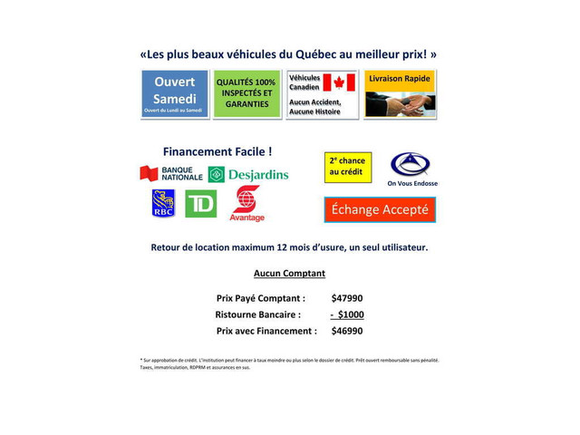  2022 Jeep Gladiator Overland 4x4 $339/2SEM dans Autos et camions  à Laval/Rive Nord - Image 2