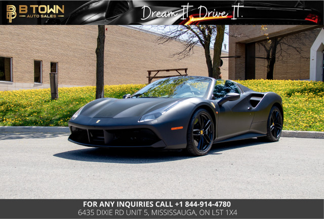 2017 Ferrari 488 Spider Special option MATTE BLACK PAINT in Cars & Trucks in Mississauga / Peel Region