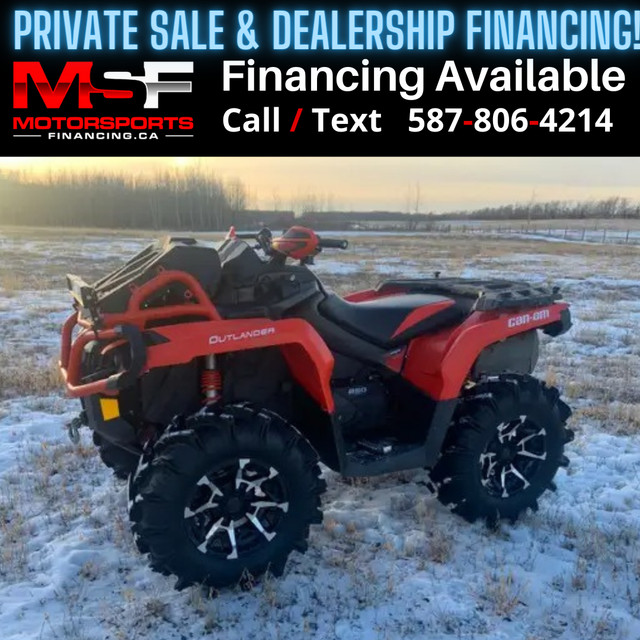 2018 CANAM OUTLANDER 850 XMR (FINANCING AVAILABLE) in ATVs in Winnipeg