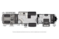 The 2021 Keystone Fuzion 429 is a high-end toy hauler designed for adventure seekers who want both l... (image 3)