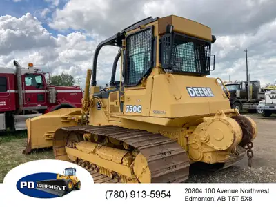 2004 John Deere 750C LGP II Dozer Cab w/sweeps & guarding, Carco Winch, 7704 hours, NEW ENGINE, NEW...