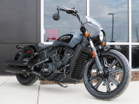 2024 Indian Motorcycle Scout Rogue ABS Stealth Gray with Graphic