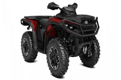 New Can-Am Outlander 850 XT in fiery red/black. This deluxe 1-up ATV features the 999cc Rotax L/C V-...