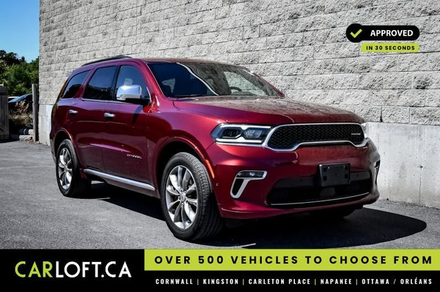 2022 Dodge Durango Citadel • LOW MILEAGE • PREM. AUDIO • NAVIGAT in Cars & Trucks in Kingston