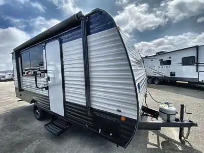Keystone Springdale Classic Mini travel trailer 1710MB highlights: Full Rear Bath Pass-Thru Storage...