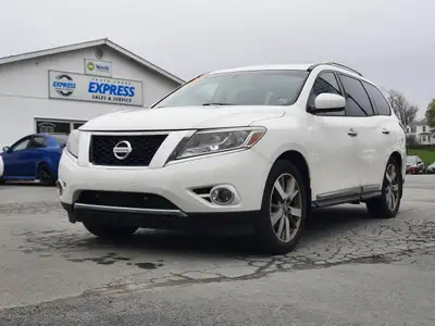 Recent Arrival! Arctic White 2014 Nissan Pathfinder Platinum for sale, Bridgewater 4WD CVT 3.5L V6 D...