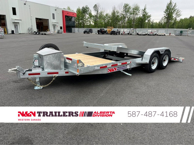 2025 N&N-0059 GL518G16K Split tilt deck 5+18 FT  8K axles galvan in Cargo & Utility Trailers in St. Albert