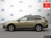 New Price! Odometer is 36675 kilometers below market average! Green Metallic 2022 Subaru Outback Lim... (image 1)