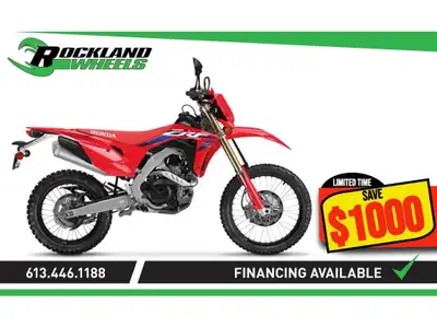 2024 Honda CRF450RL La Honda CRF450RL est la moto tout-terrain ultime, conçue pour les pilotes exige...