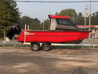 Just landed!! StabiCraft 2050 Supercab Sportfish US Style transom Fish Box Portside walk Thru Transo...