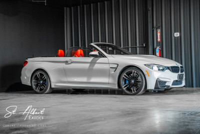 2015 BMW M4 Convertible  White on Red
