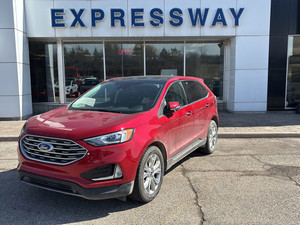 2022 Ford Edge Titanium AWD, 2L ECOBOOST, TOURING PACKAGE WITH NAVIGATION AND TWIN PANEL ROOF!