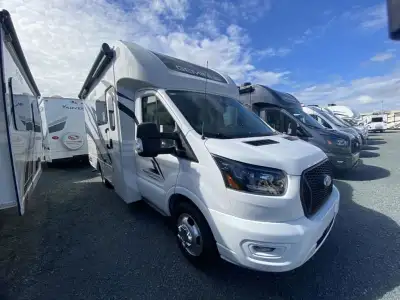 Thor Motor Coach Gemini AWD 23TW Class B+ gas motorhome highlights: RV Queen Bed Dream Dinette Outsi...