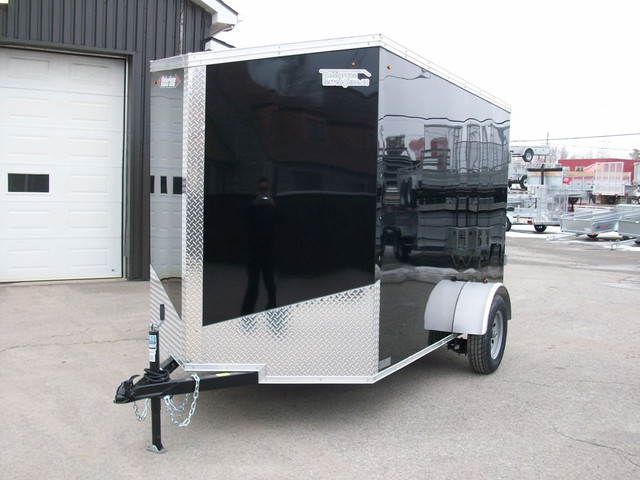  2024 Weberlane CARGO 6' X 10' V-NOSE 1 ESSIEUX RAMPE VTT MOTO T in Travel Trailers & Campers in Laval / North Shore - Image 3