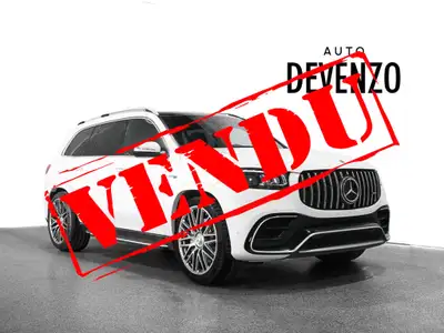 VENDU!!! 2022 Mercedes-Benz GLS63 4MATIC+ AMG V8 BITURBO 4.0 603HP, 7 Seater, Polar White on Black E...