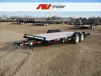 2024 SWS 18' Car Hauler Trailer w/ Pull Out Ramps (2) 3.5K Axles