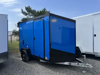 LEGACY SERIES ALL ALUMINUM FRAME 6' X 10' SINGLE AXLE CARGO WITH RAMP DOOR AND POLYCORE PANEL UPGRAD...