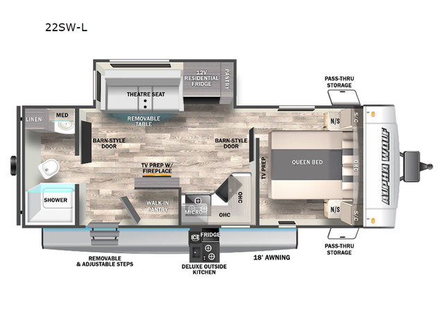 2023 Forest River RV Cherokee Alpha Wolf 22SW in Travel Trailers & Campers in Edmonton - Image 2