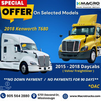 2015-2018 Freightliner Daycabs/ Kenworth T680**$0DOWN*OAC