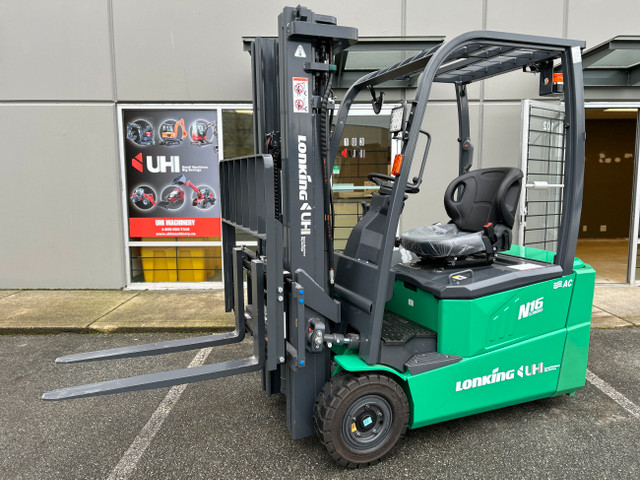 2024 UHI Lonking LG16BE3 3-wheeled Forklift Li-ion Battery  in Heavy Equipment in Burnaby/New Westminster