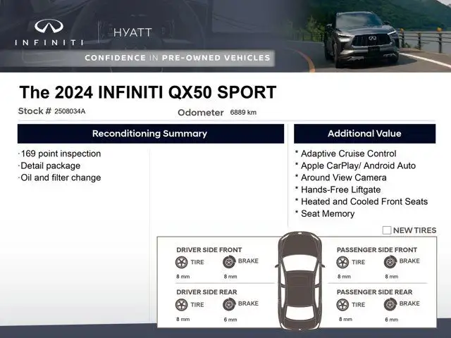 2024 INFINITI QX50 SPORT - Adaptive Cruise | Apple CarPlay | 360 in Cars & Trucks in Calgary - Image 4