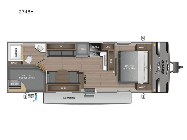 2023 Jayco Jay Flight 274BH in Travel Trailers & Campers in Trenton - Image 2