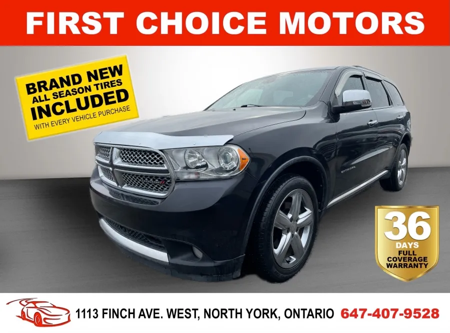 2012 DODGE DURANGO CITADEL ~AUTOMATIC, FULLY CERTIFIED WITH WARR