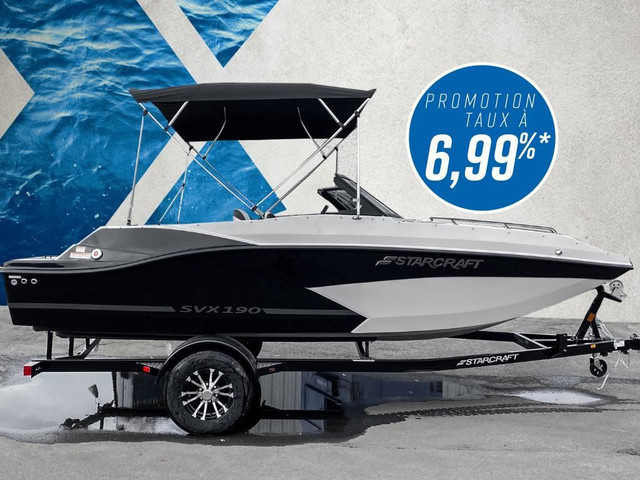 2024 STARCRAFT SVX 190 OB dc 140HP deck boat bateau Ponte in Powerboats & Motorboats in Gatineau