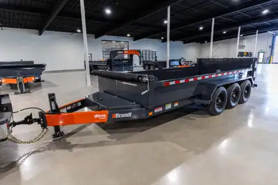 Brandt Work Ready 8 and 11 Ton, 14’ or 16’ Dump Trailer Model: UBD814 / UBD816 / UPD1116 / UGD1116 S...