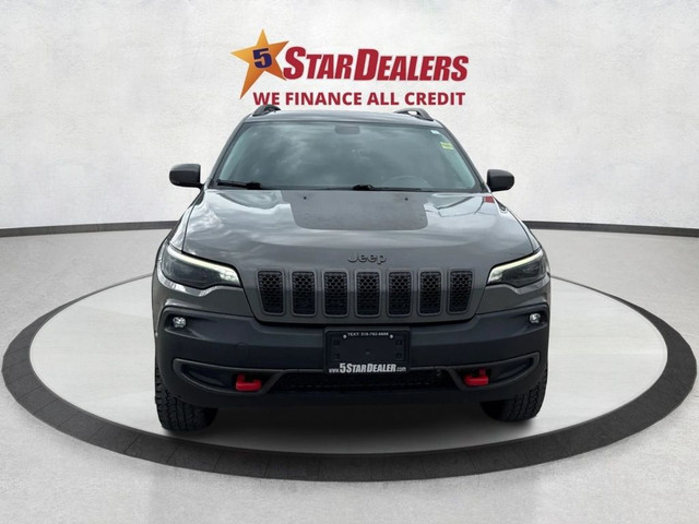 2019 Jeep Cherokee NAV LEATHER DUAL PANO ROOF WE FINANCE ALL CRE in Cars & Trucks in London - Image 2